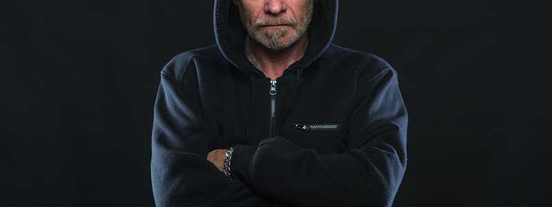 man angry hoodie