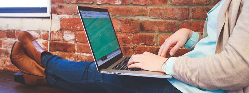student studying planning laptop