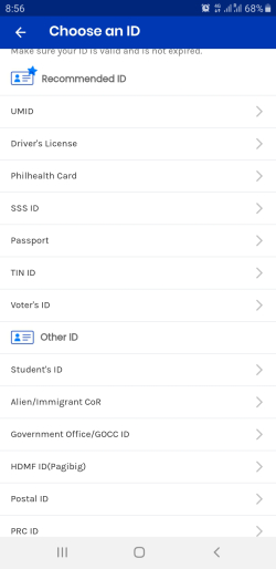 gcash ids verification